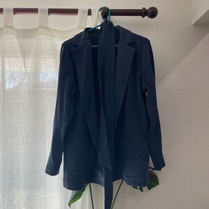 Wool& Kristen Washed Navy Women's Blazer